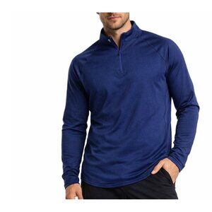 MAX IT Extreme Thermal Gear navy blue 1/4 zip SZ XL jacket pull over Navy Blue